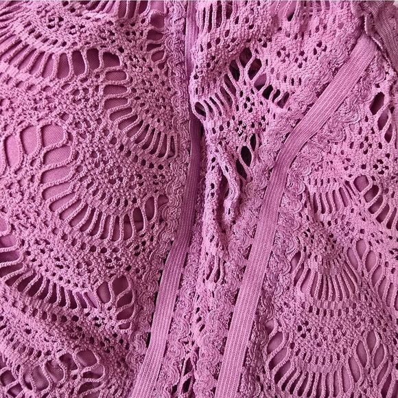 Becca Puple Lace Swimsuit Size 2X - Picture 3 of 13